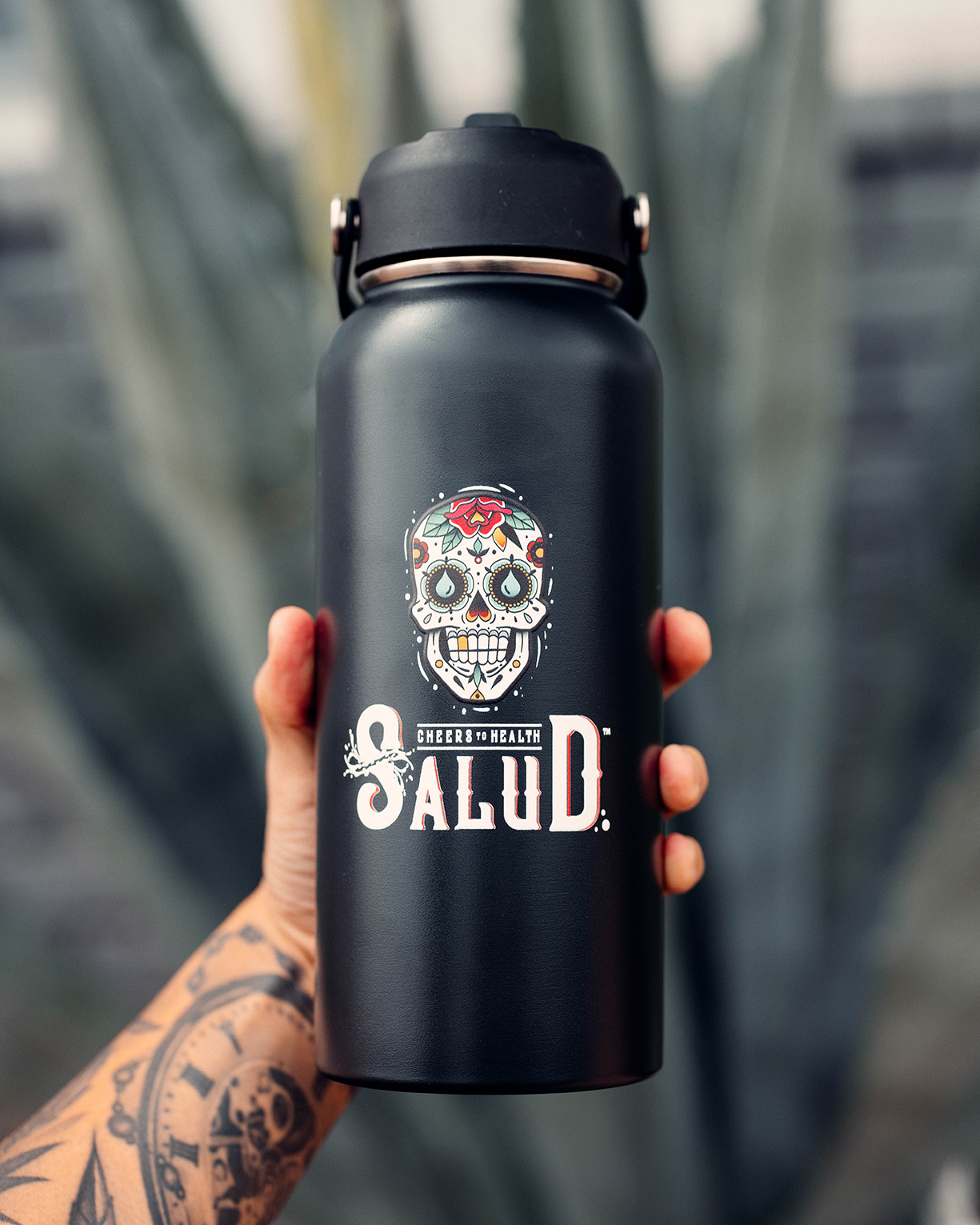 32oz Stainless Steel Bottle - Black