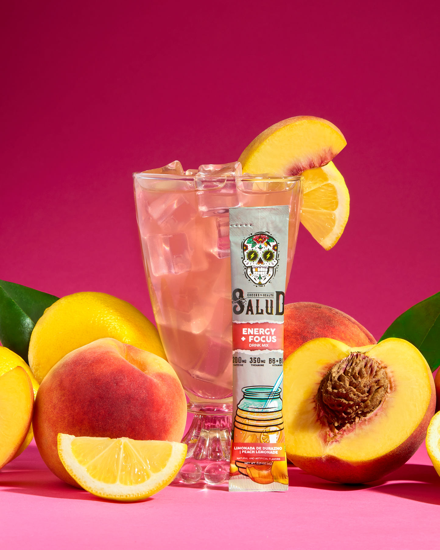 Energy + Focus, Limonada de Durazno | Peach Lemonade