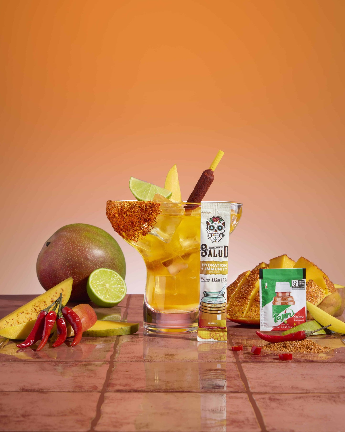 Hydration + Immunity: Salud x Tajín: Mango, 15 Servings