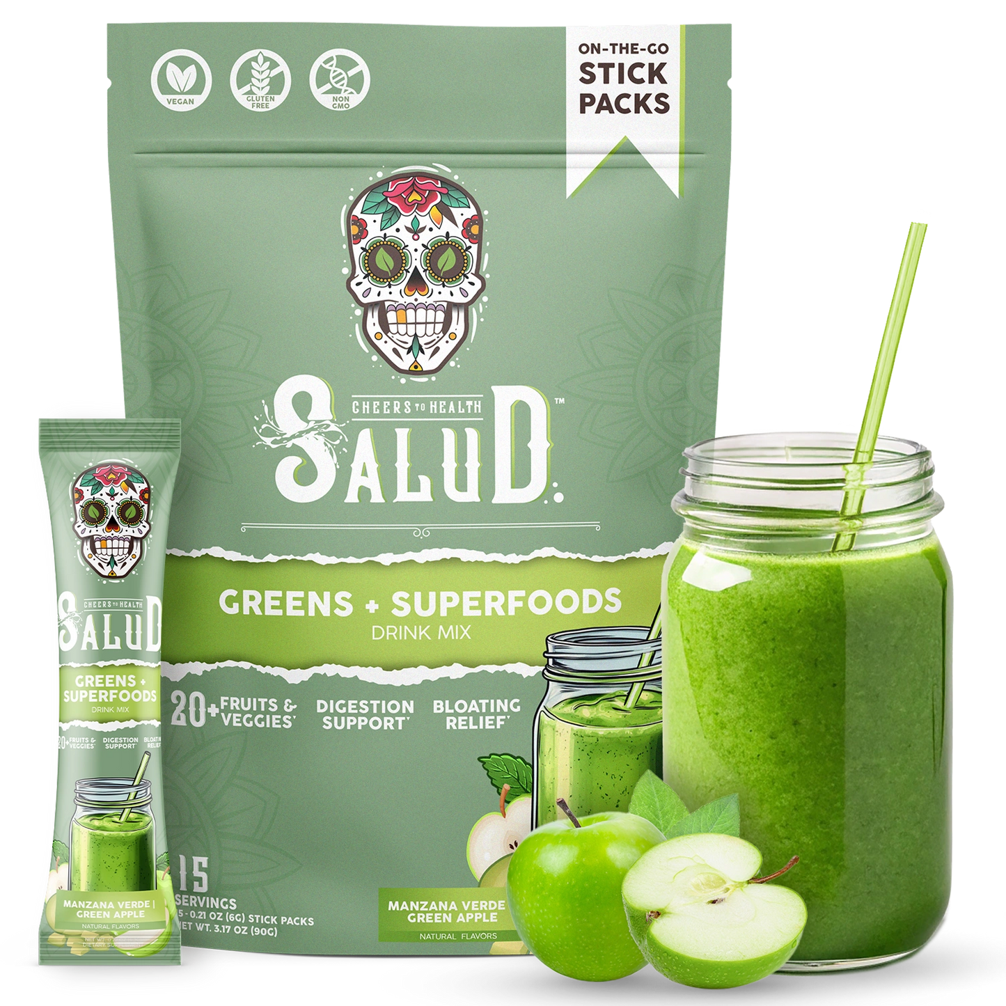 Greens + Superfoods, Manzana Verde | Green Apple