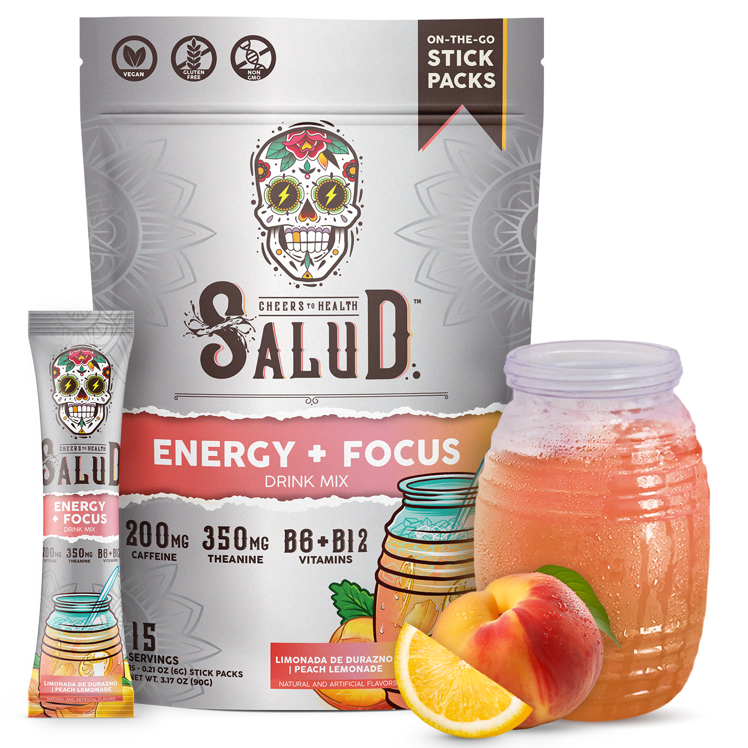 Energy + Focus, Limonada De Durazno | Peach Lemonade – Taste Salud