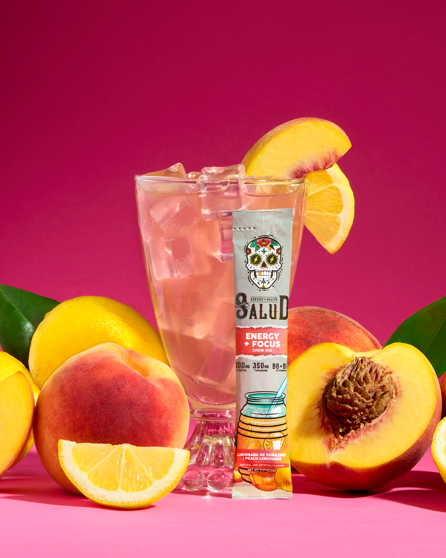 Energy + Focus, Limonada De Durazno | Peach Lemonade