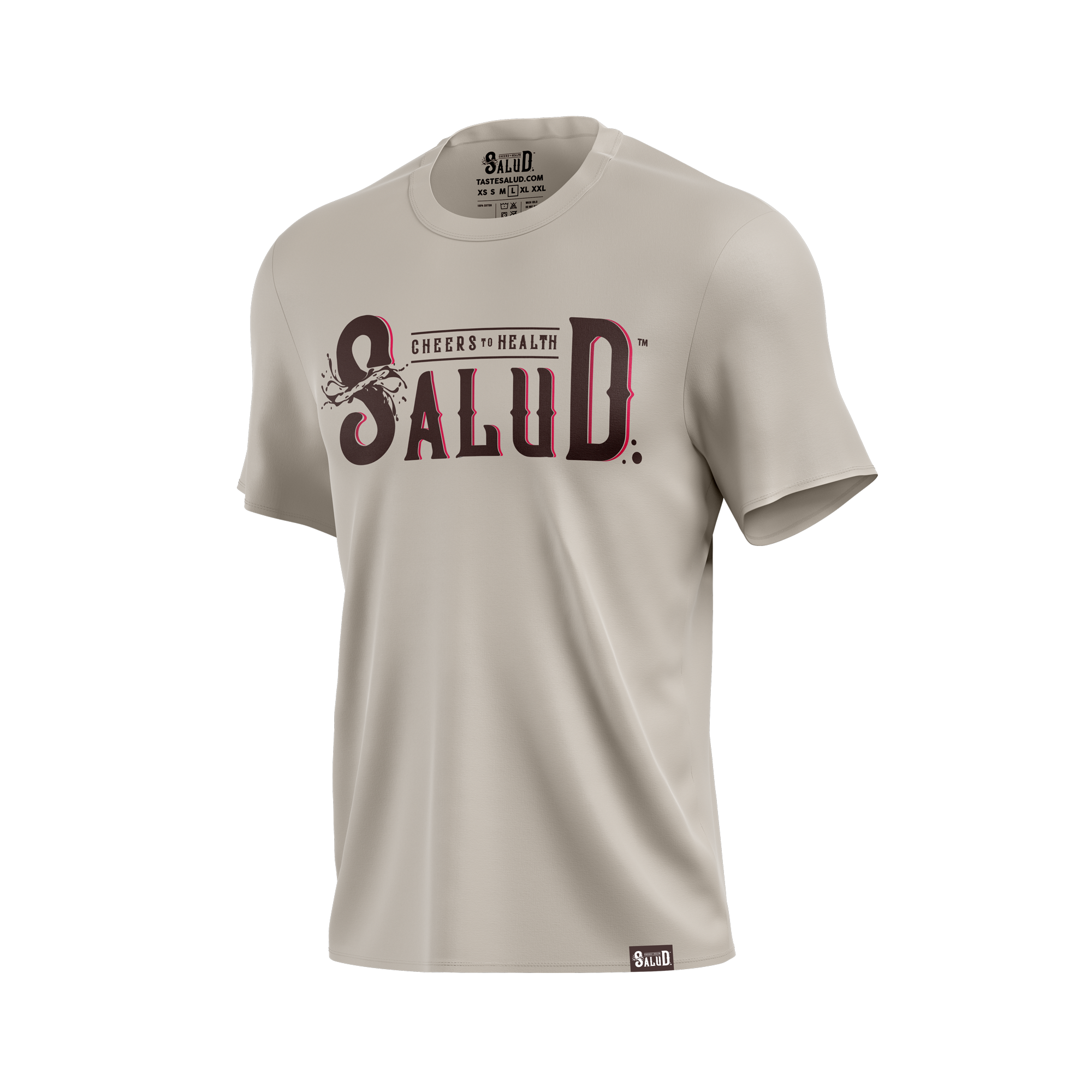 Salud Brand Tee - Bone