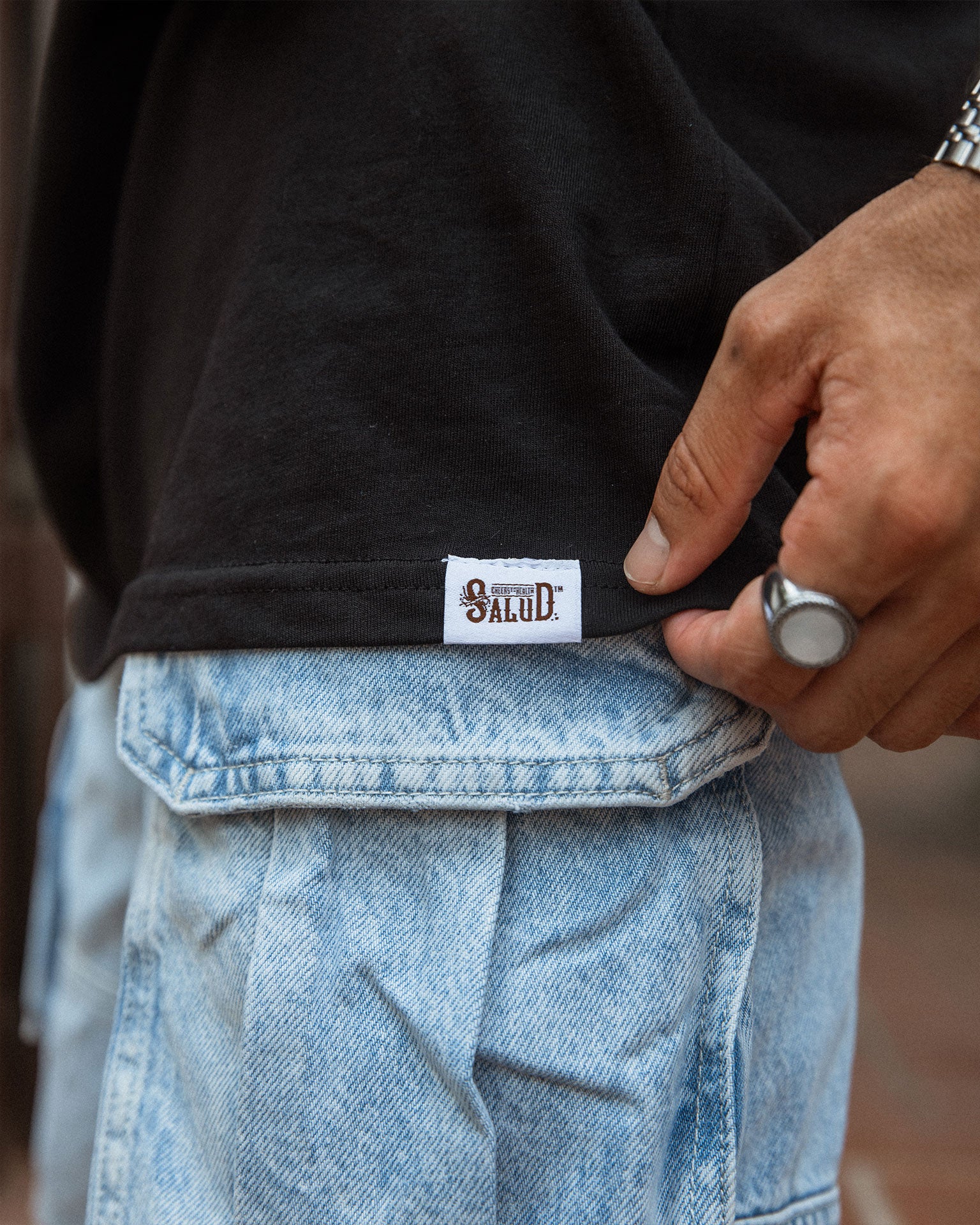 Salud Brand Tee - Black