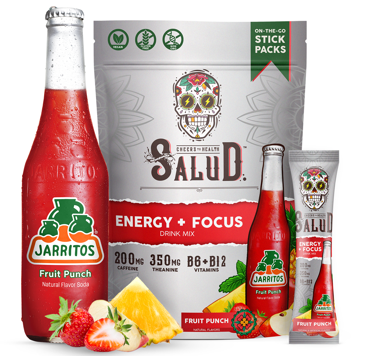 Energy + Focus, Salud x Jarritos: Fruit Punch