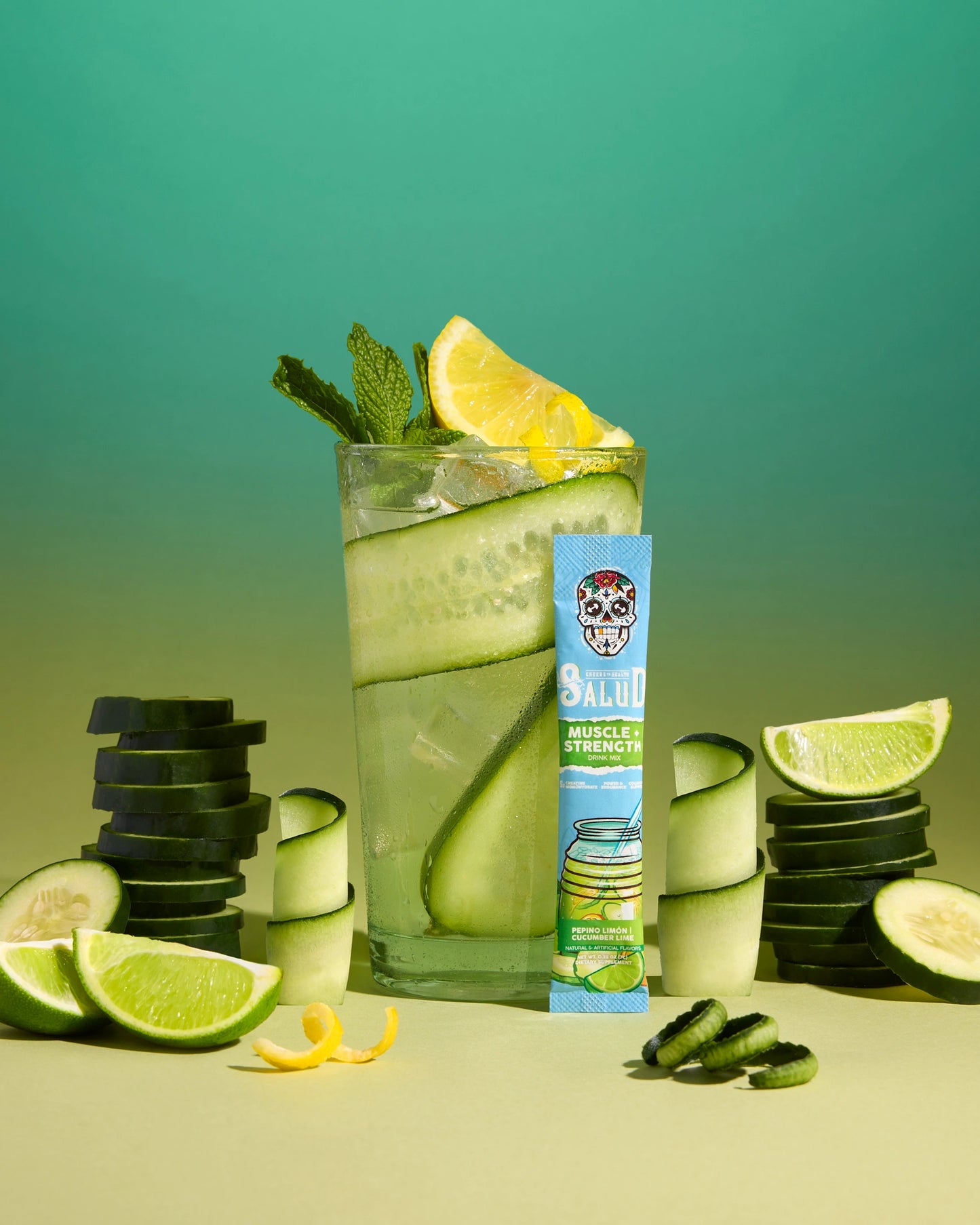 Muscle + Strength, Pepino Limón | Cucumber Lime