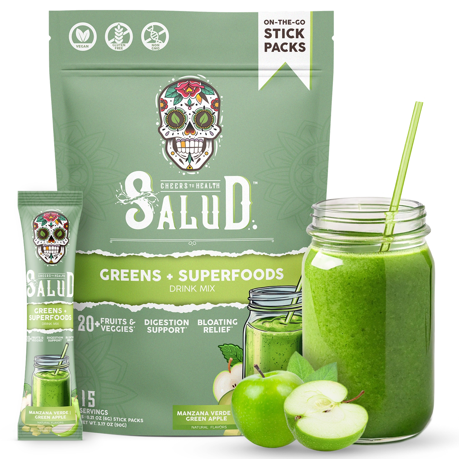 Greens + Superfoods, Manzana Verde | Green Apple