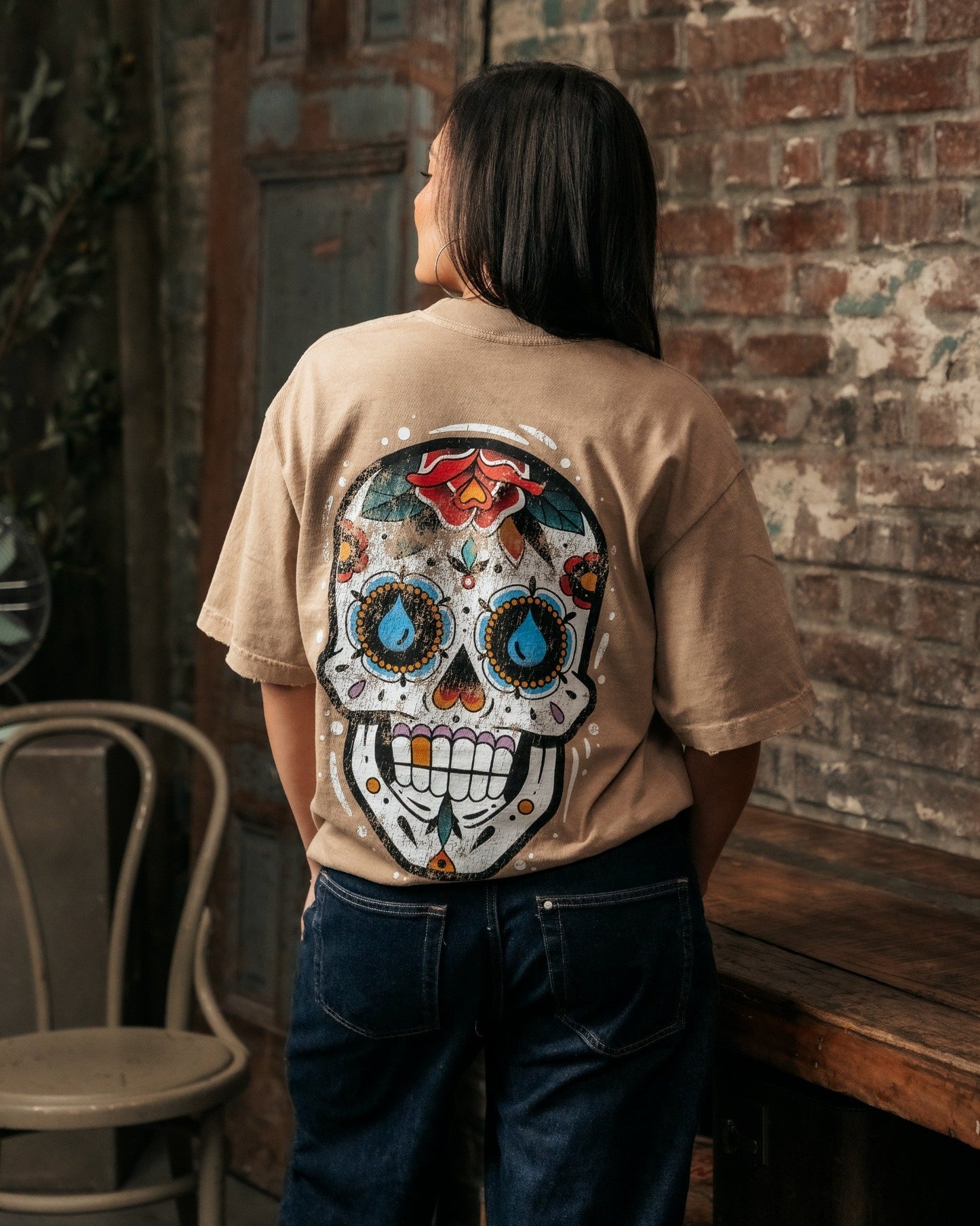 Salud Vintage Tee - Tan