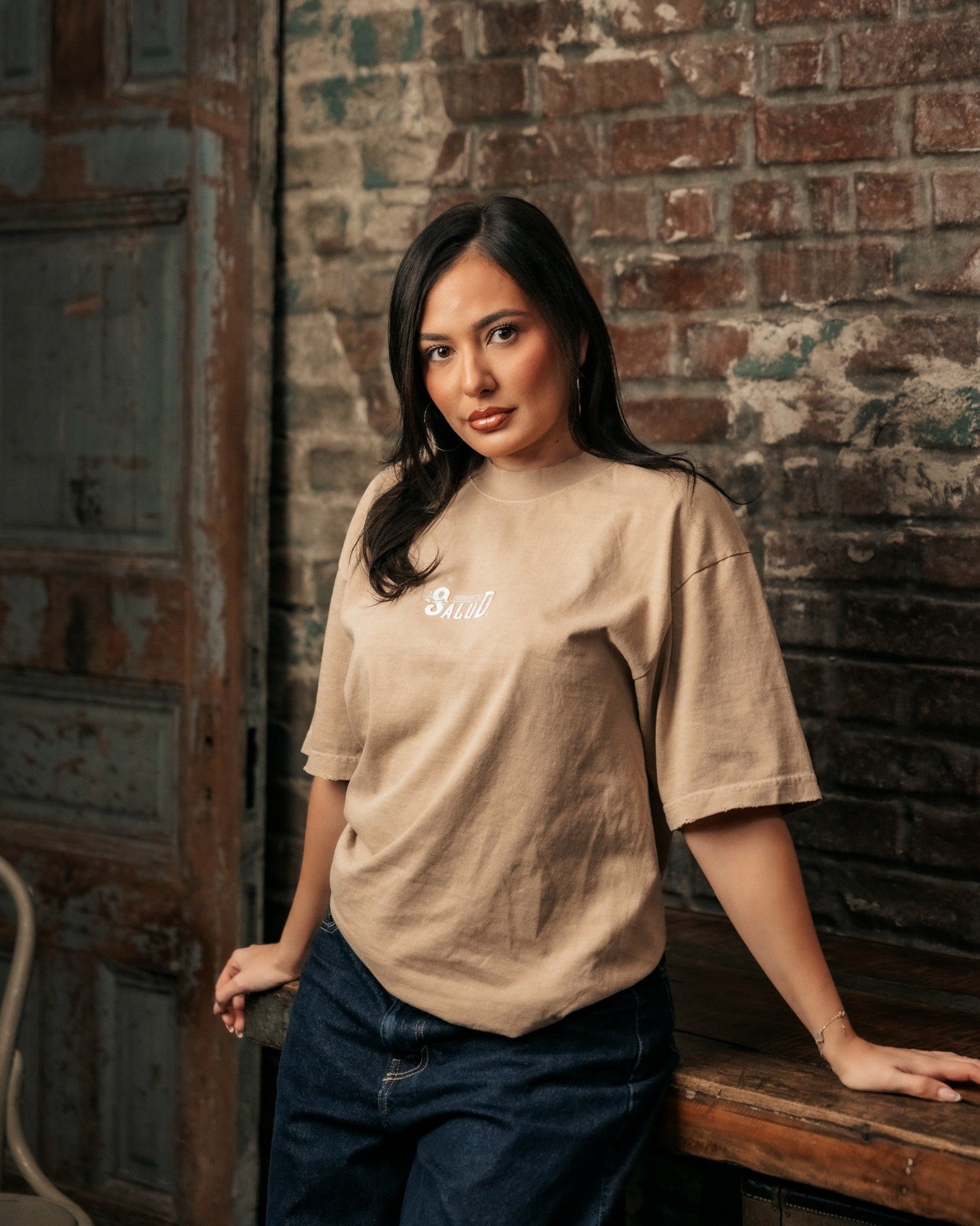 Salud Vintage Tee - Tan